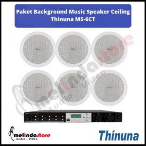 Paket Sound System Background Music Speaker Ceiling Thinuna MS-6CT | 6 Speaker